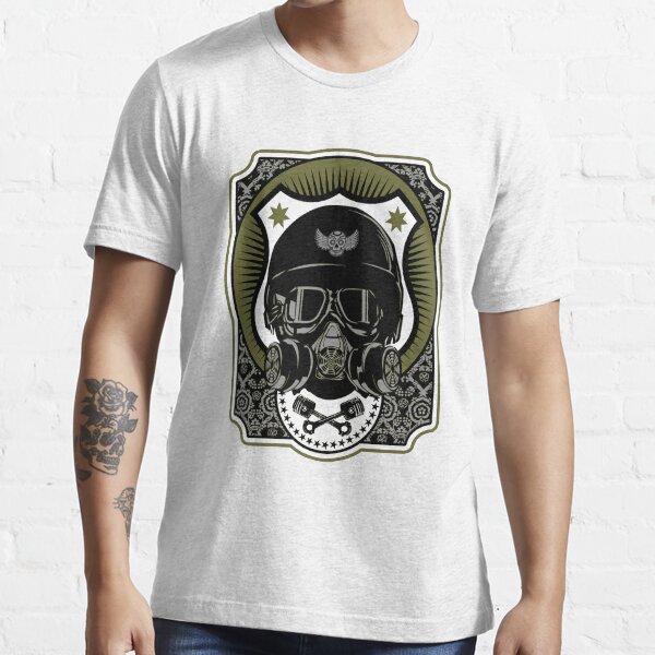 Drag Racing Helm in Armeegrün Essential T-Shirt