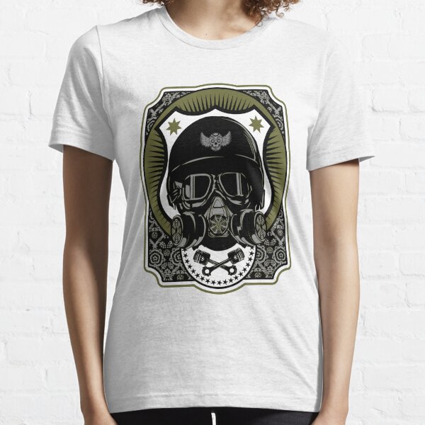 Drag Racing Helm in Armeegrün Essential T-Shirt