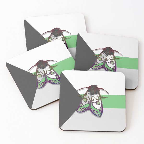 Item preview, Demiromantic Pride Moth designed and sold by squidego.
