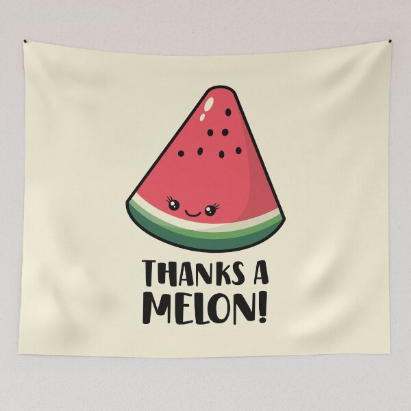 Item preview, Thanks a Melon Funny Watermelon Fruit designed and sold by keeleypost.
