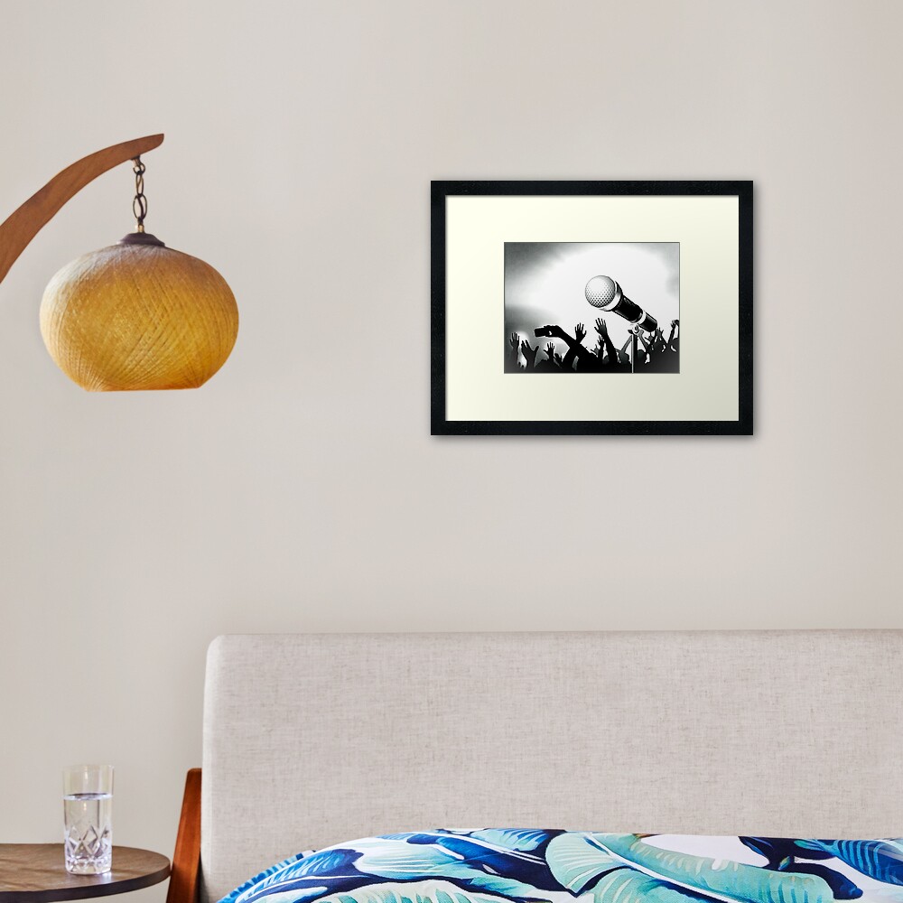 Item preview, Framed Art Print designed and sold by battlerapgear.