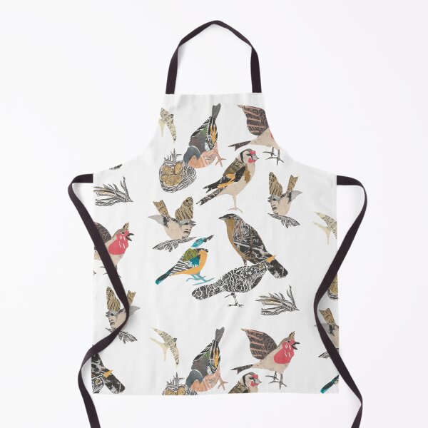 Item preview, Lino Cut Garden Bird Collage designed and sold by ChloeBirnie.