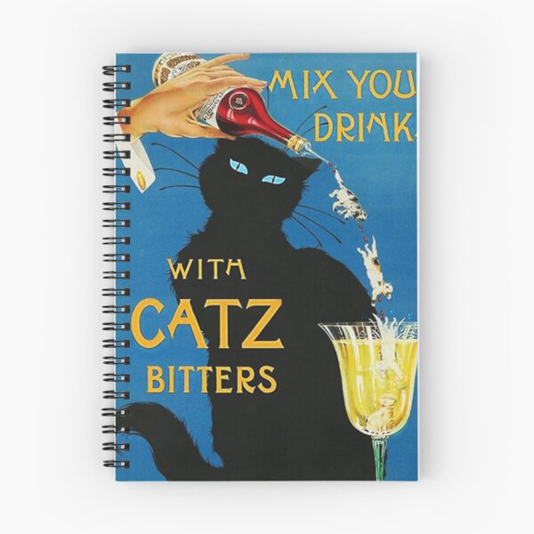 Item preview, Mix Your Drinks with Catz (Cats) Bitters Aperitif Liquor Vintage Advertising designed and sold by vinaydubey.
