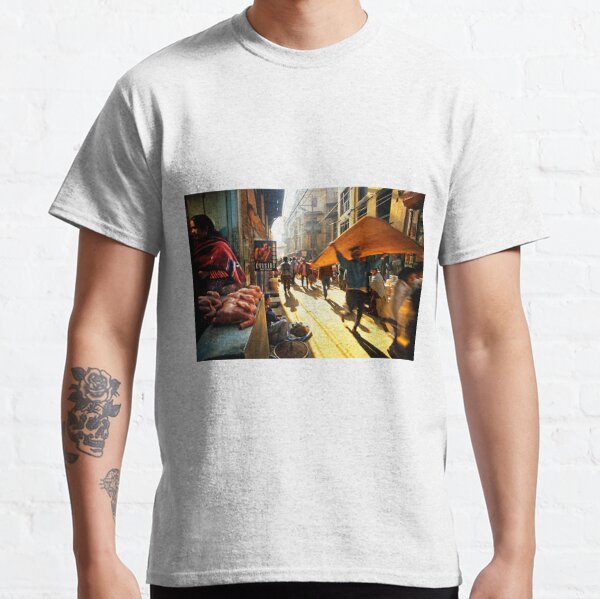 Kathmandu street scene Classic T-Shirt