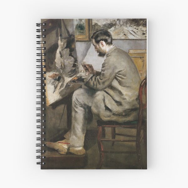 Item preview, The painter Bazille at his easel - 1867 - Pierre-Auguste Renoir designed and sold by TemporaryArt.