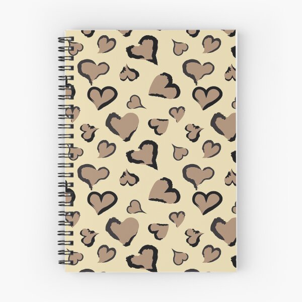 Item preview, Cocoa Brown Heart Shape Leopard Pattern designed and sold by V-Top-Design.