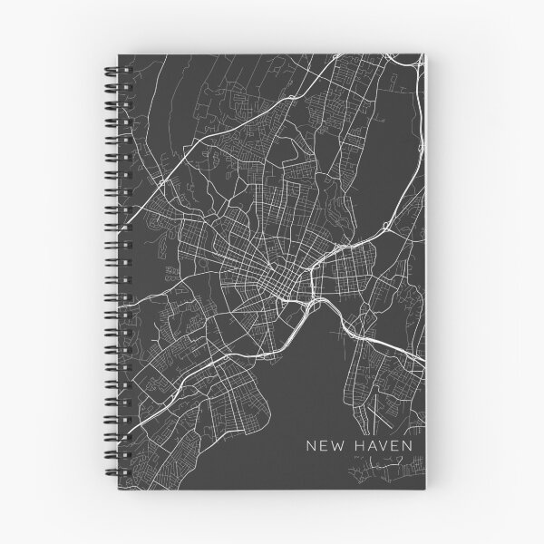 Item preview, New Haven Map, USA - Gray designed and sold by MainStreetMaps.