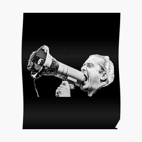 Poster Megaphone Redbubble