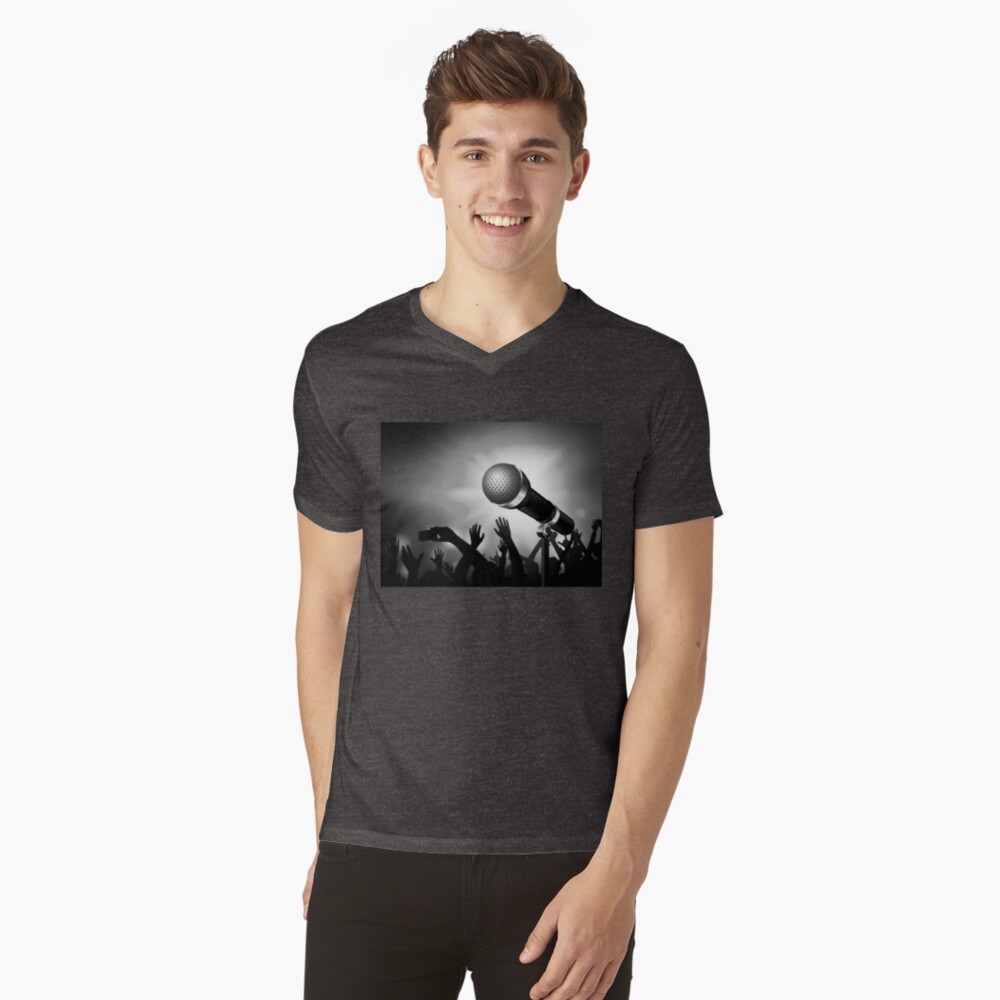 Item preview, V-Neck T-Shirt designed and sold by battlerapgear.