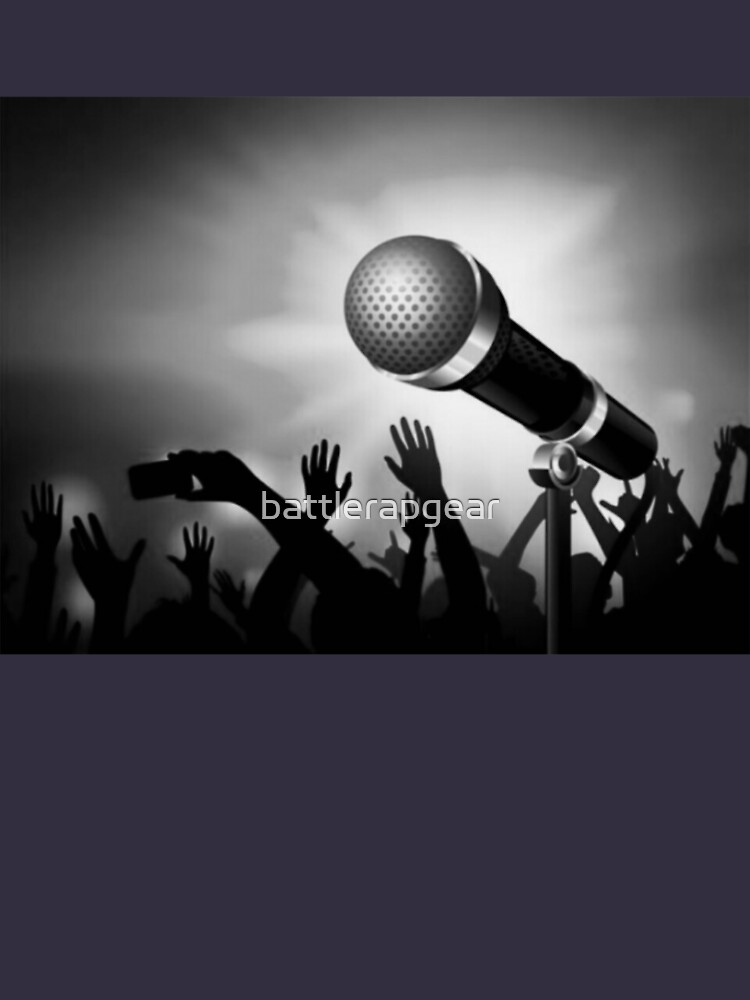 Thumbnail 5 of 5, Long Sleeve T-Shirt, Mic and Crowd - Gray designed and sold by battlerapgear.