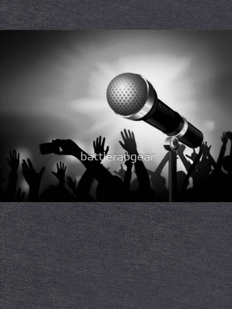 Thumbnail 7 of 7, Classic T-Shirt, Mic and Crowd - Gray designed and sold by battlerapgear.