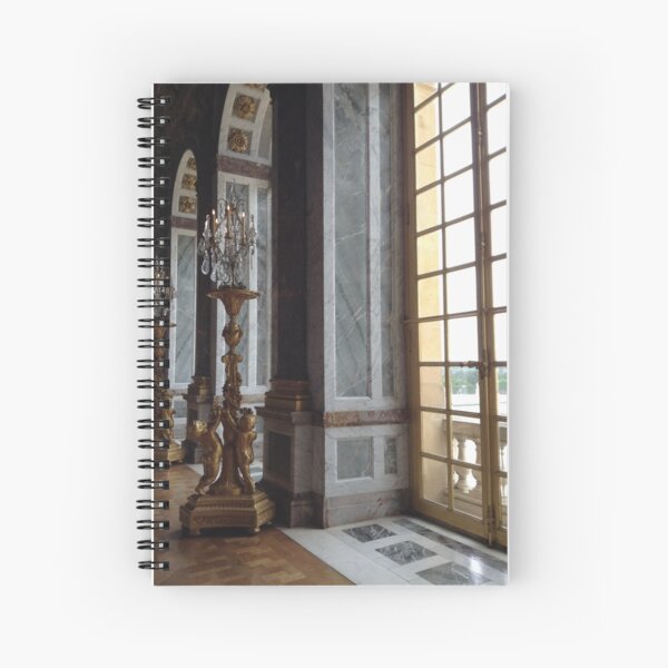 Versailles Hall of Mirrors detail Spiral Notebook