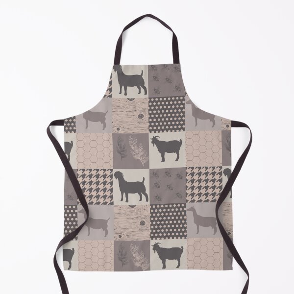 Item preview, Vintage Dairy and boer goats , goat farm vintage patchwork style designed and sold by PawsoMania.