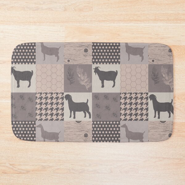 Item preview, Vintage Dairy and boer goats , goat farm  vintage patchwork style designed and sold by PawsoMania.