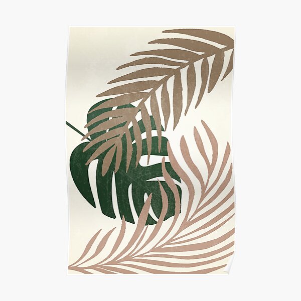 Tropical Leaves Print Poster