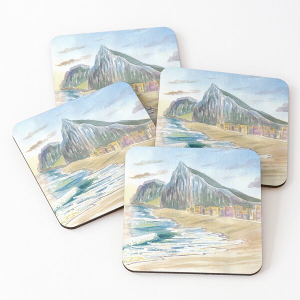 Item preview, Gibraltar Beach with Rock and English Seascape Vibes designed and sold by artshop77.