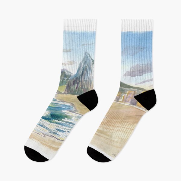 Item preview, Gibraltar Beach with Rock and English Seascape Vibes designed and sold by artshop77.