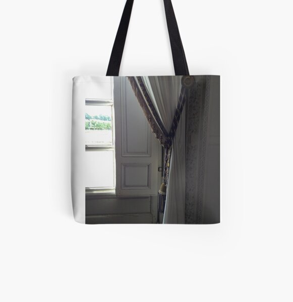 Versailles Trianon window and curtains detail All Over Print Tote Bag