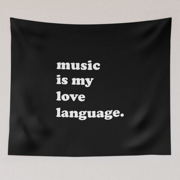 Item preview, Music is my love language funny cute music lover designed and sold by Lalalaluna19.