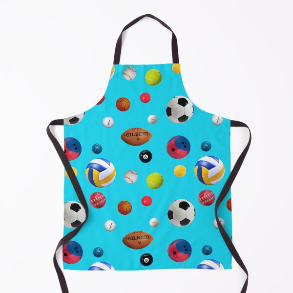 Item preview, Sports balls on sky blue designed and sold by TerenceLacey.