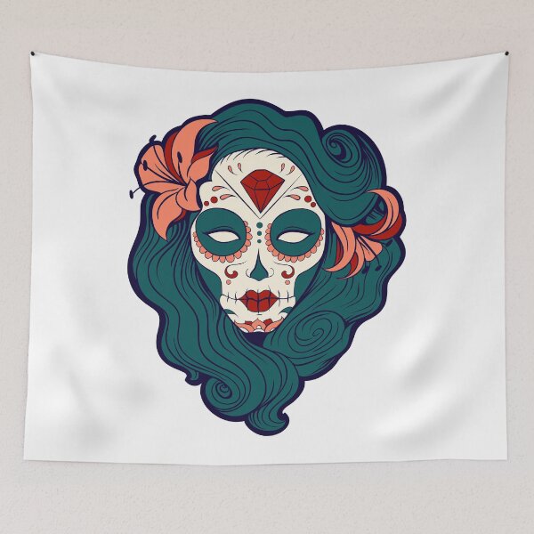 Item preview, Sugar girl skull Classic T-Shirt designed and sold by greenlive.