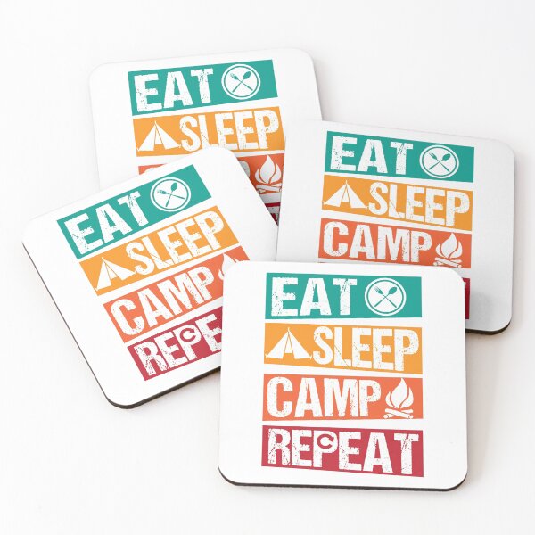 Item preview, Eat Sleep Camp Repeat designed and sold by infleims.