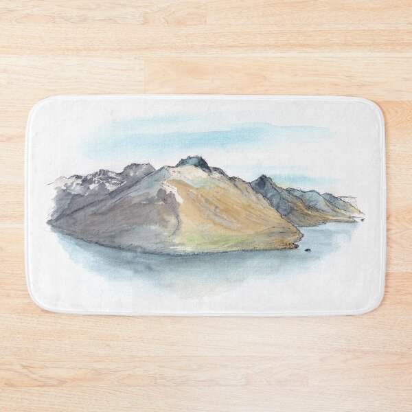 Item preview, Cecil Peak from Deer Park Heights Watercolour designed and sold by Tom Napper Design.