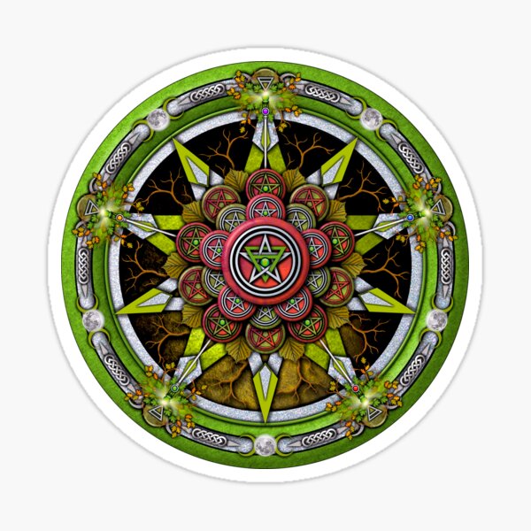 Elemental Pentacle for Earth Sticker