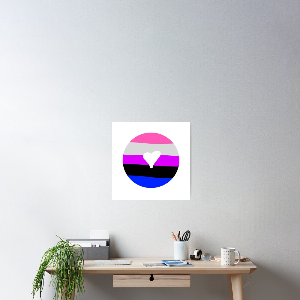 Genderfluid Pride Flag Poster By Cpearl Stickers Redbubble