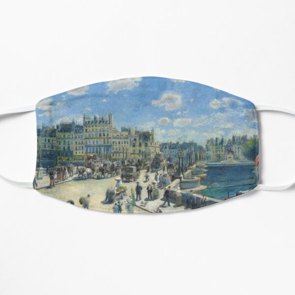Pont-Neuf - 1872 - Pierre-Auguste Renoir Flat Mask