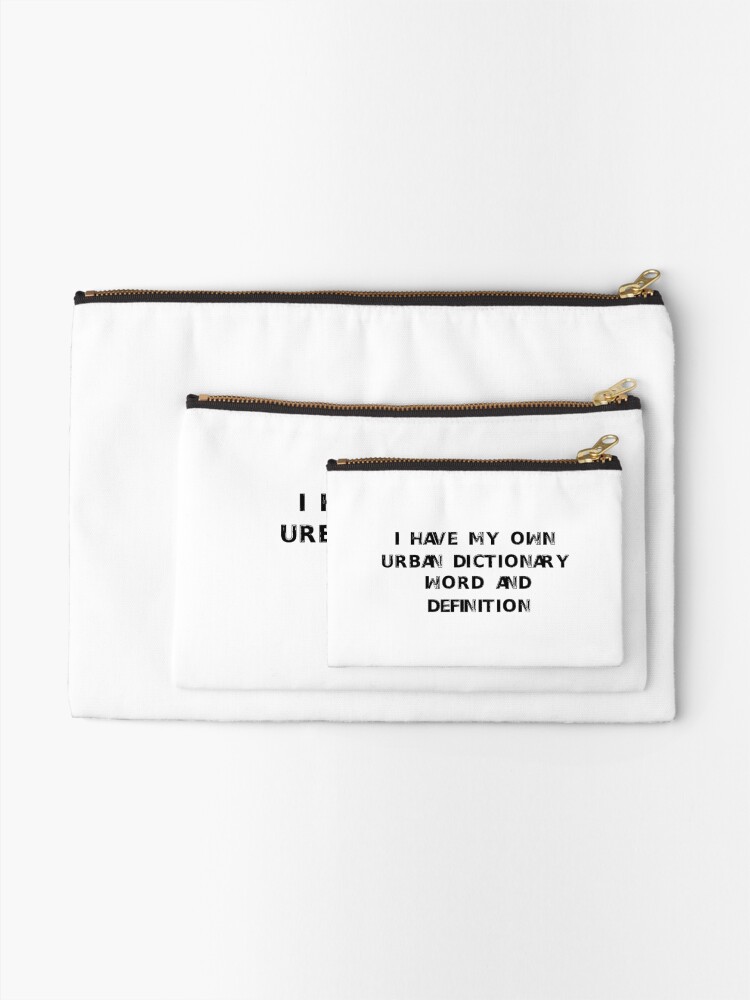 Urban Dictionary Zipper Pouches for Sale