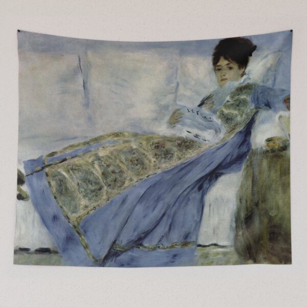 Item preview, Madame Monet on the Divan - 1872 - Pierre-Auguste Renoir designed and sold by TemporaryArt.