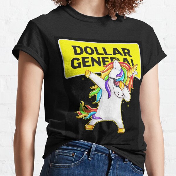 Dollar General – Dollar General – Unicorn Dabbing Unisex Designer Classic T-Shirt