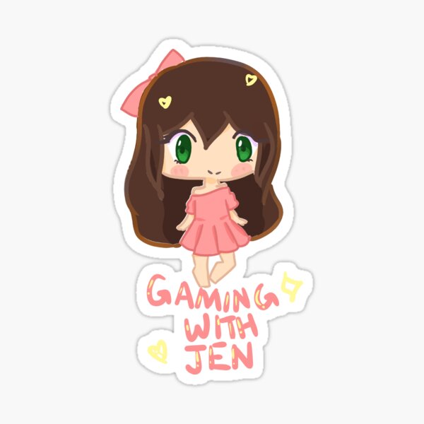 Gamingwithjen Stickers Redbubble - pat and jen roblox gas ice cream tycoon