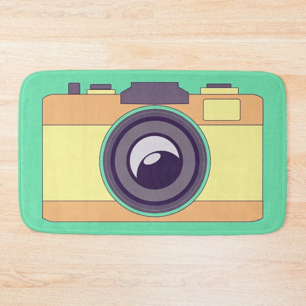 Item preview, Aesthetic Vector Travel Camera - Orange designed and sold by NamColors.