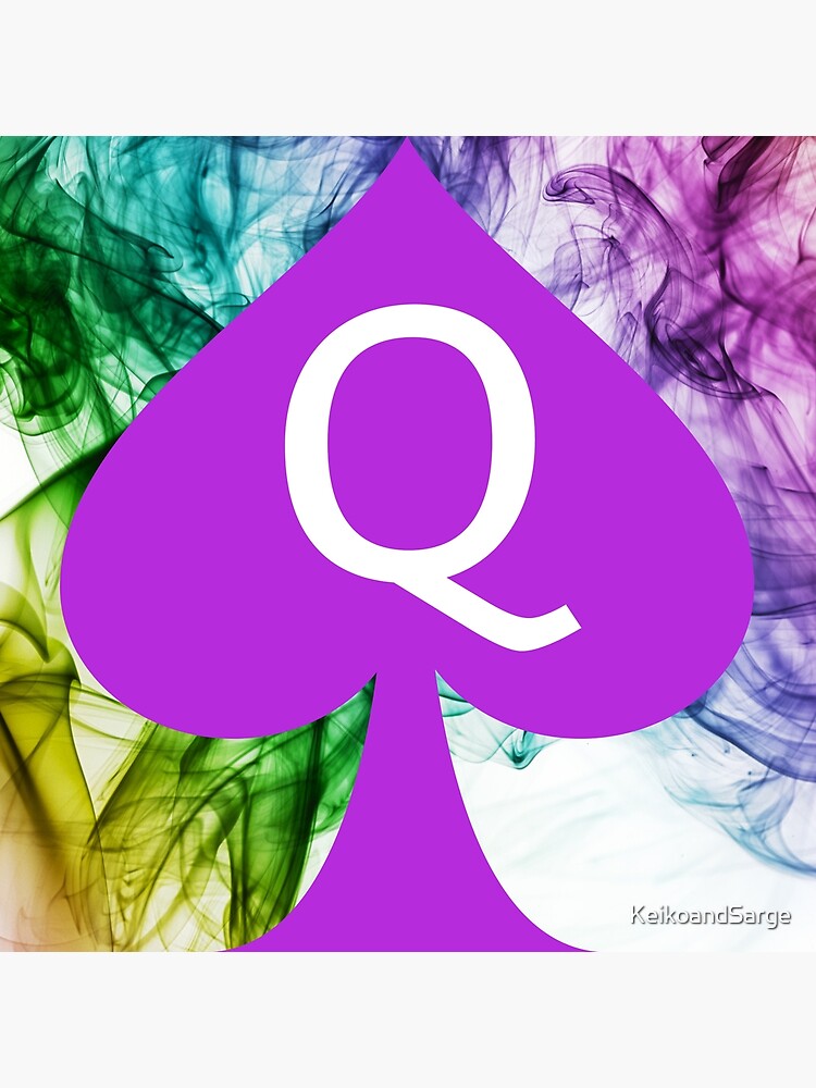 "Colorful Queen of Spades Art" Poster for Sale by KeikoandSarge Redbubble