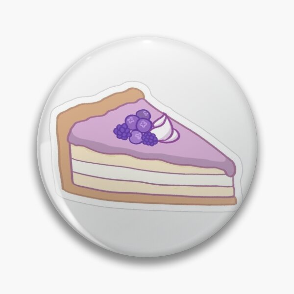 Item preview, Blueberry Cheese cake illustration Glossy sticker designed and sold by performer2001.