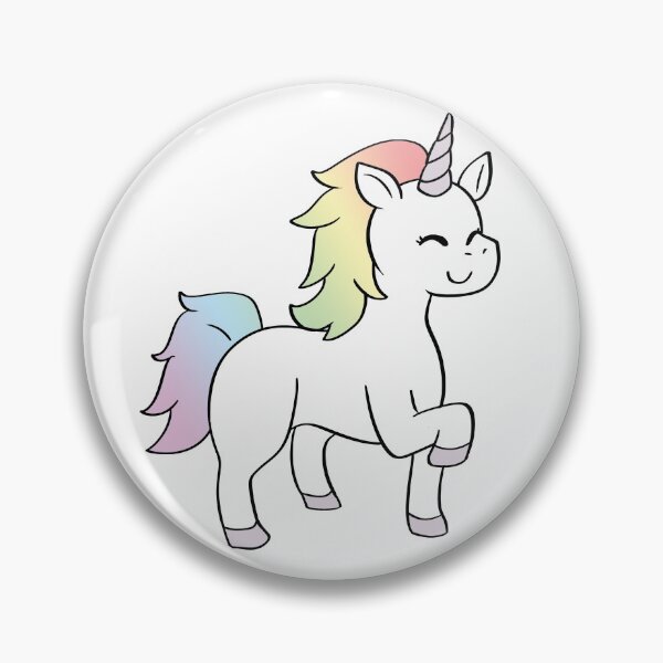 Item preview, Unicorn Chibi Cartoon Illustration - Rainbow: Classic Style designed and sold by HJacka.
