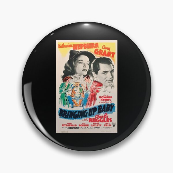 Item preview, Bringing Up Baby directed by Howard Hawks, and starring Katharine Hepburn and Cary Grant designed and sold by HelloCaryGrant.
