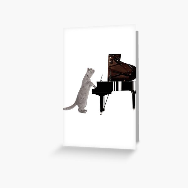 Piano Cat - Meowsicians Greeting Card