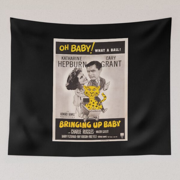 Item preview, Bringing Up Baby vintage film poster Cary Grant designed and sold by HelloCaryGrant.