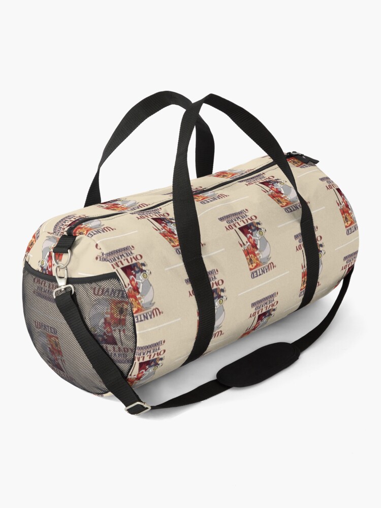 Alternate view of Wanted Owl Lady (The owl house| Perfect Gift | Owl house gift Duffle Bag