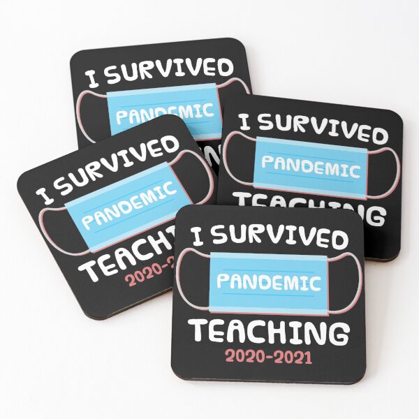 Item preview, I Survived Pandemic Teaching 2020-2021 ( white text) designed and sold by dass-art.