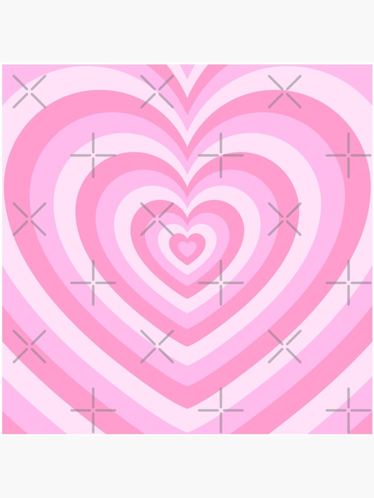 Latte Heart, Light Pink Hearts Sticker for Sale by Ayoub14