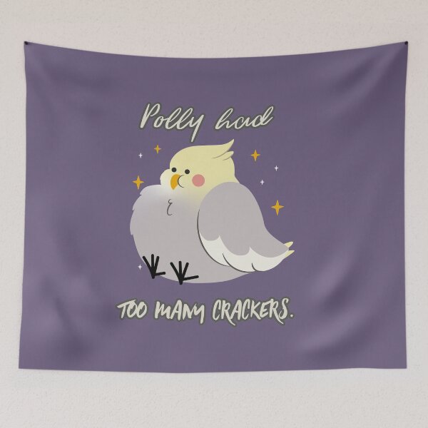 Item preview, Polly Had Too Many Crackers. Funny Fat Bird  designed and sold by Rebel-Design.