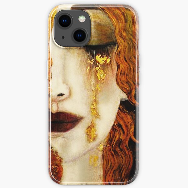 "Freya's Tears" by Gustav Klimt iPhone Soft Case