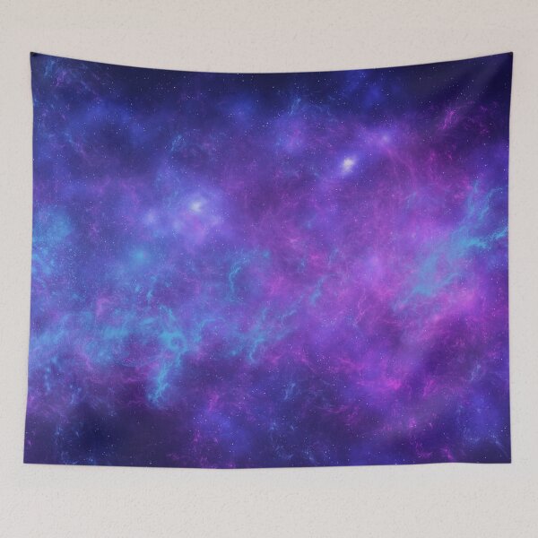 Item preview, The Magical Haze of Constellation, teal blue, purple tapestry, trendy home decor art, wall designed and sold by August-E.
