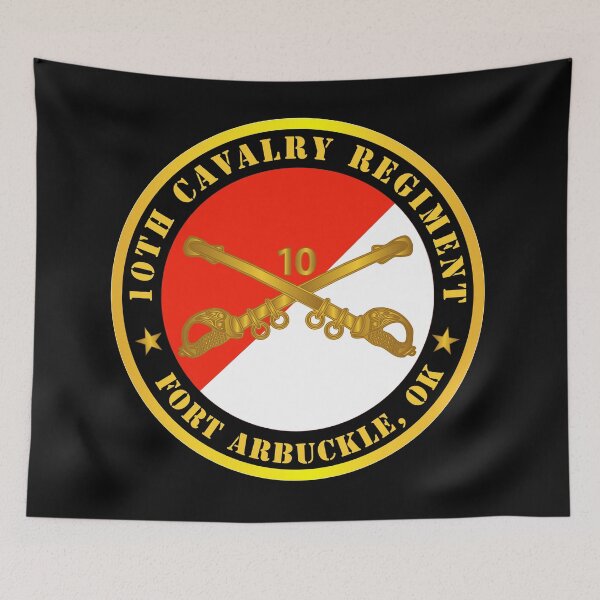Item preview, Army - 10th Cavalry Regiment - Fort Arbuckle, OK w Cav Branch designed and sold by Military Insignia Products.