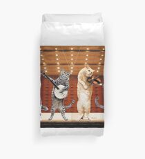 cats music Duvet Cover