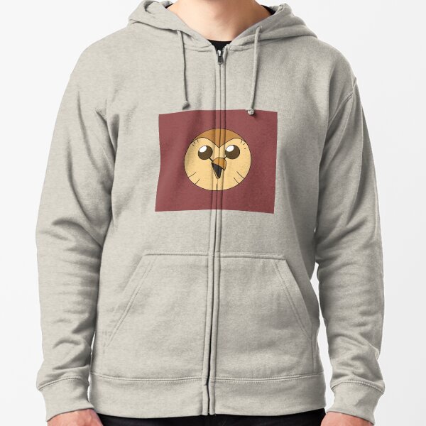 Hooty owl hous| Perfect Gift | Owl house gift Zipped Hoodie